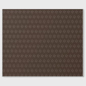 クリスマススターダークチョコレート ラッピングペーパー (フラット)