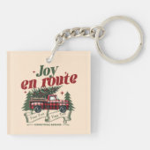 クリスマススタートの喜びトラック&X – マスツリー キーホルダー (裏面)