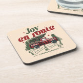 クリスマススタートの喜びトラック&X – マスツリー コースター (左側)