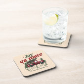 クリスマススタートの喜びトラック&X – マスツリー コースター (右側)