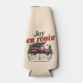 クリスマススタートの喜びトラック&X – マスツリー ボトルクーラー (正面)