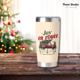クリスマススタートの喜びトラック&X – マスツリー 保温保冷タンブラー