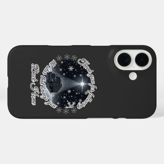 クリスマススタートラックジャーニーライトホームカミング Case-Mate iPhoneケース (裏面 (横))