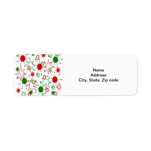 クリスマススターバスト ラベル (正面)