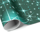 クリスマススターパターンのラッピング紙 ラッピングペーパー (ロールコーナー)