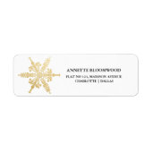 クリスマススターフェイクゴールドフォイル ラベル (正面)