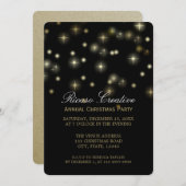 クリスマススターフェスティバル企業のパーティー 招待状 (正面/裏面)