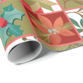 クリスマススターフラワーキルト ラッピングペーパー (ロールコーナー)