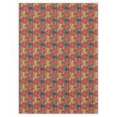 クリスマススターフラワーパターンテーブルクロス テーブルクロス (正面)