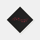 クリスマススターフローリッシュナプキン スタンダードカクテルナプキン (角)