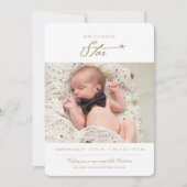 クリスマススターベビーの生誕発表 シーズンカード (正面)