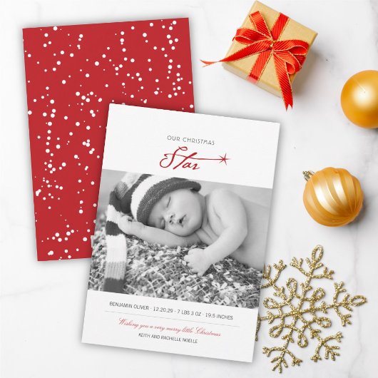 クリスマススターベビーの生誕発表 シーズンカード