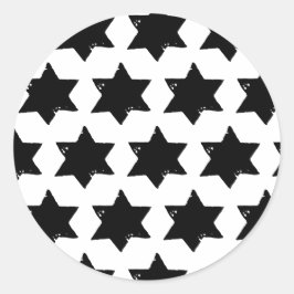 クリスマススターポテトプリントシール ラウンドシール