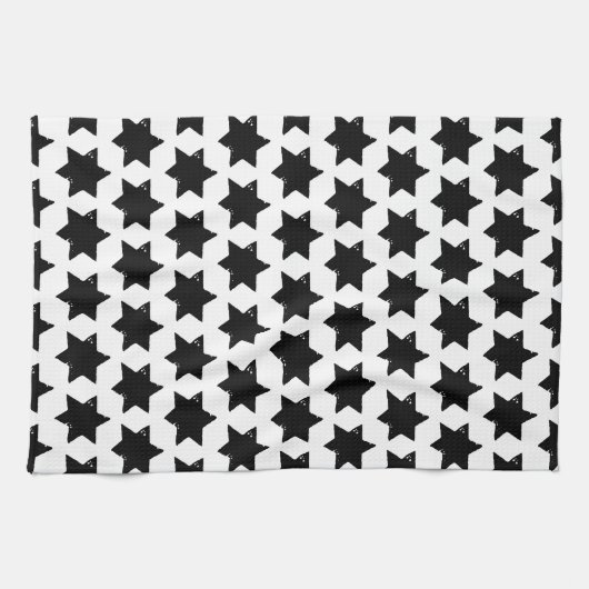 クリスマススターポテトプリント キッチンタオル (横)