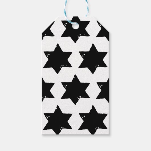 クリスマススターポテトプリント ギフトタグ (正面)