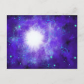 クリスマススターモダン抽象芸術芸術予算 シーズンポストカード (正面)