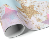 クリスマススターラッピング紙 ラッピングペーパー (ロールコーナー)