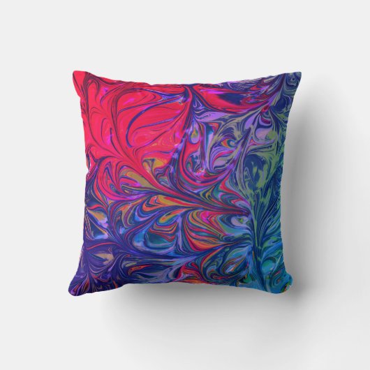 クリスマススター恵み抽象芸術のカスタマイズ クッション (裏面)