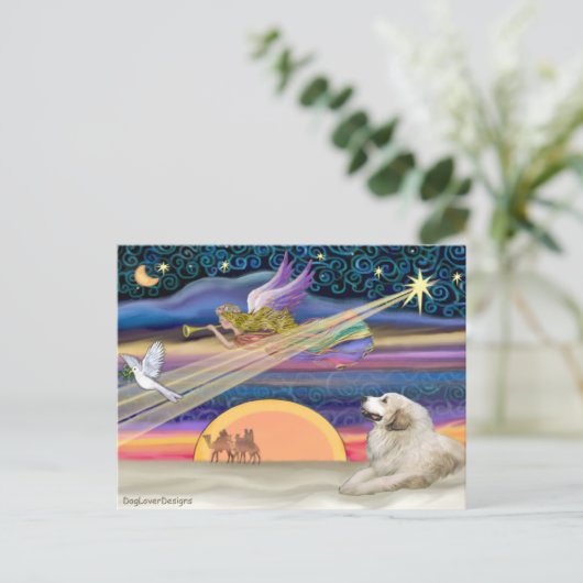 クリスマススター素晴らし- Pyrenees 1 シーズンポストカード (スタンド正面)