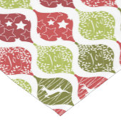 クリスマススター鹿の喜びパターン ショートテーブルランナー (コーナー)