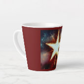 クリスマススター1 カフェラテマグ (左アングル)