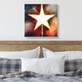 クリスマススター1 キャンバスプリント (インサイチュ (寝室))