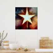 クリスマススター1 ポスター (キッチン)