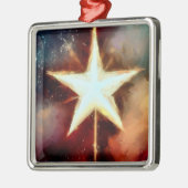 クリスマススター1 メタルオーナメント (左)