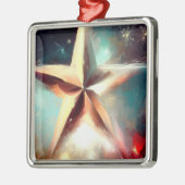 クリスマススター2 メタルオーナメント (左)
