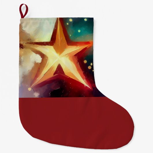 クリスマススター3 ラージクリスマスストッキング (正面)