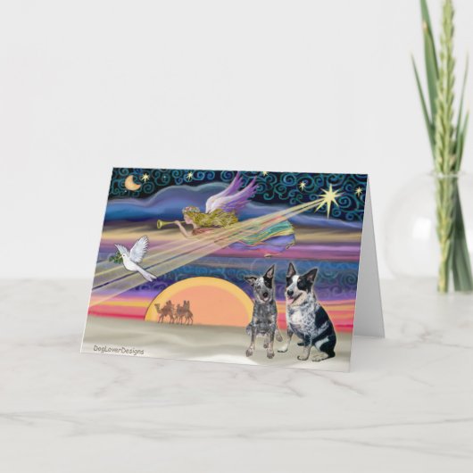 クリスマススター – オーストラリアの牛の犬(2) シーズンカード (正面)