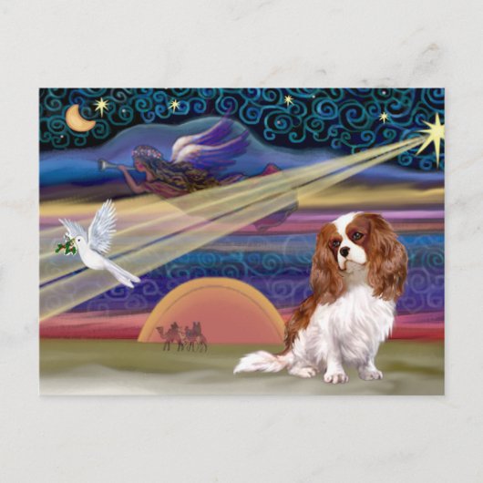 クリスマススター-カヴァリエ（ブレンハイム） シーズンポストカード (正面)