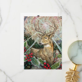 「クリスマススター」カード サンキューカード