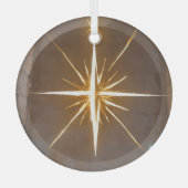 クリスマススター ガラスオーナメント (正面)