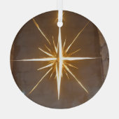 クリスマススター ガラスオーナメント (裏面)