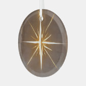 クリスマススター ガラスオーナメント (正面左)