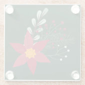 クリスマススター ガラスコースター (裏面)