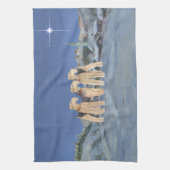 クリスマススター キッチンタオル (縦)