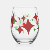 クリスマススター ステムなしワイングラス (裏面)