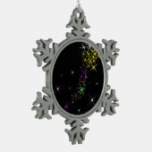 クリスマススター スノーフレークピューターオーナメント (左)