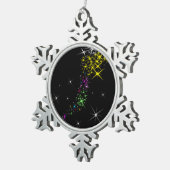 クリスマススター スノーフレークピューターオーナメント (右)