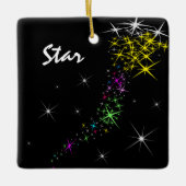 クリスマススター セラミックオーナメント (正面)