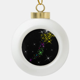 クリスマススター セラミックボールオーナメント