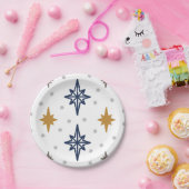 クリスマススター ペーパープレート (パーティー)