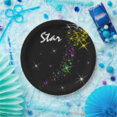 クリスマススター ペーパープレート (パーティー)