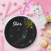 クリスマススター ペーパープレート (パーティー)