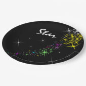 クリスマススター ペーパープレート (アングル)