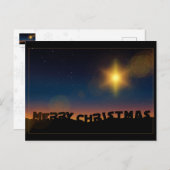 クリスマススター ポストカード (正面/裏面)