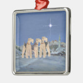 クリスマススター メタルオーナメント (左)