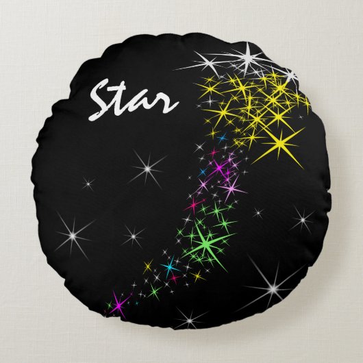 クリスマススター ラウンドクッション (正面)